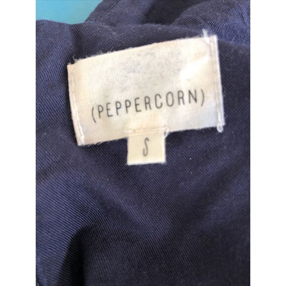 PEPPERCORN Navy Short Sleeve Cut Out Sheath Above the Knee Dress Size Small - Picture 8 of 8